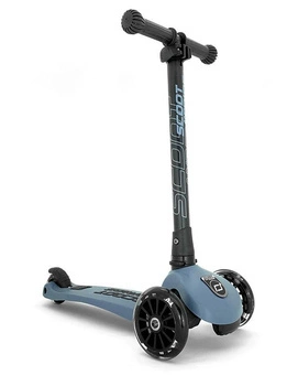 Scoot and Ride HK3 Hulajnoga dla dzieci 3+ z kółkami LED, kolor: Steel