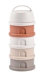 Pojemniki na mleko w proszku 4 komory (4x110ml) cotton white/terracotta 0 m+, Beaba