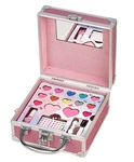 Zestaw do makijażu dla dzieci - walizka z kosmetykami i lusterkiem, 18 el., 4 lata+, Souza!