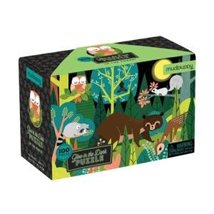 Puzzle świecące w ciemności W lesie 100 elementów 5+, Mudpuppy