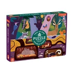 Puzzle dwustronne Las nad i pod ziemią 100 elementów 6+, Mudpuppy