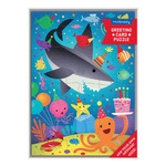 Puzzle-kartka z życzeniami Rekin 12 elementów 3+, Mudpuppy