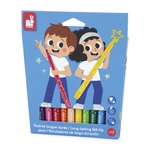 Zestaw kreatywny - Flamastry z filcową końcówką 12 kolorów, 3 lata+, Janod