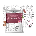 Mata Sensoryczna Silikonowa do Kolorowania A3 - Dzikie Cyferki, HeyDoodle