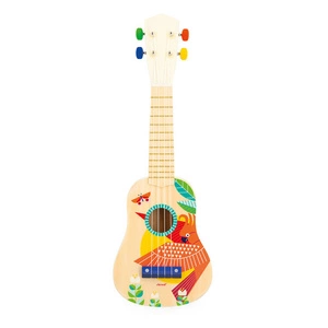 Ukulele drewniane Gioia dla dzieci 3 lata+, Janod