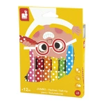 Zestaw kreatywny - Flamastry Jumbo 8 kolorów, dla dzieci, 12 m+, Janod