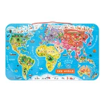 Puzzle magnetyczne Mapa świata, Janod