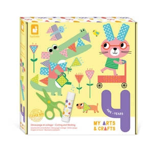 Zestaw kreatywny Wycinanki przyklejanki My arts & crafts 4+, Janod