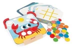 Układanka drewniana magnetyczna z tablicą Uczę się kolorów, Janod
