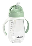 Butelka - kubek niekapek tritanowa ze słomką 300 ml Sage green, Beaba
