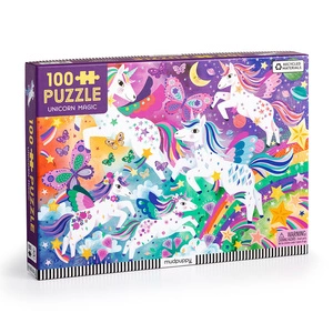 Puzzle - układanka Magiczne jednorożce 100 elementów, dla dzieci, 5+, Mudpuppy