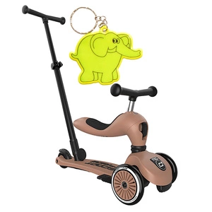 Scoot and Ride HK1 Push and Go 2w1 jeździk i hulajnoga dla dzieci 1-5 lat, kolor: Mocha