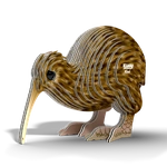 Układanka Puzzle 3D Brązowy Kiwi - zestaw kreatywny dla dzieci 6 lat+, Eugy